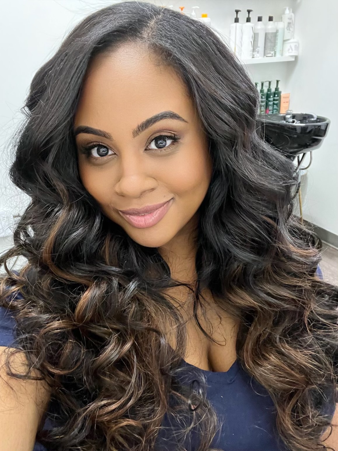 Client hairstyle from The Blowout Artist Instagram