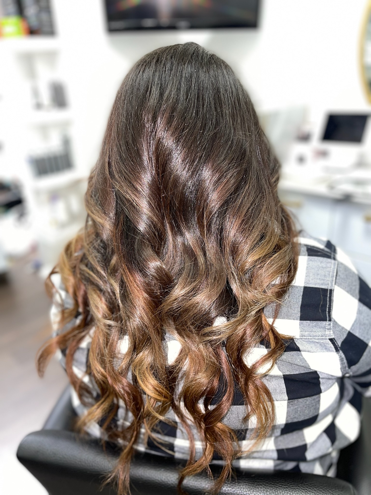 Client hairstyle from The Blowout Artist Instagram